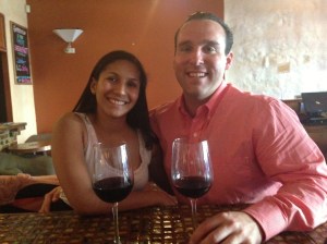 My then-girlfriend Betsaida and I toast to our new lives in Lawrence, KS. 